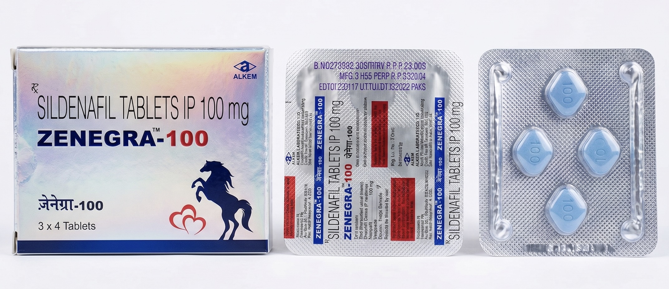 ゼネグラ ZENEGRA 100mg 80錠 バイアグラのジェネリック