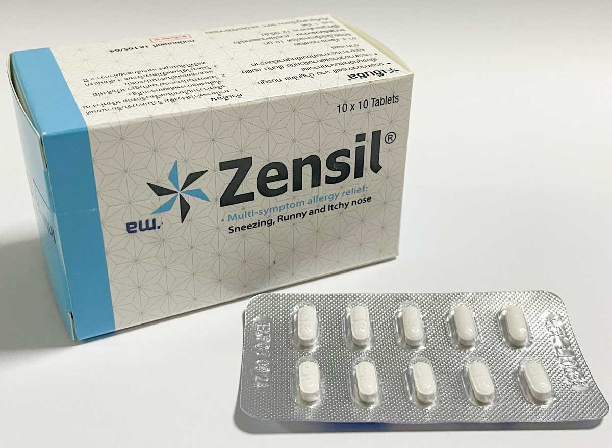 ZENSIL (Cetirizine diHCL)10mg 100錠