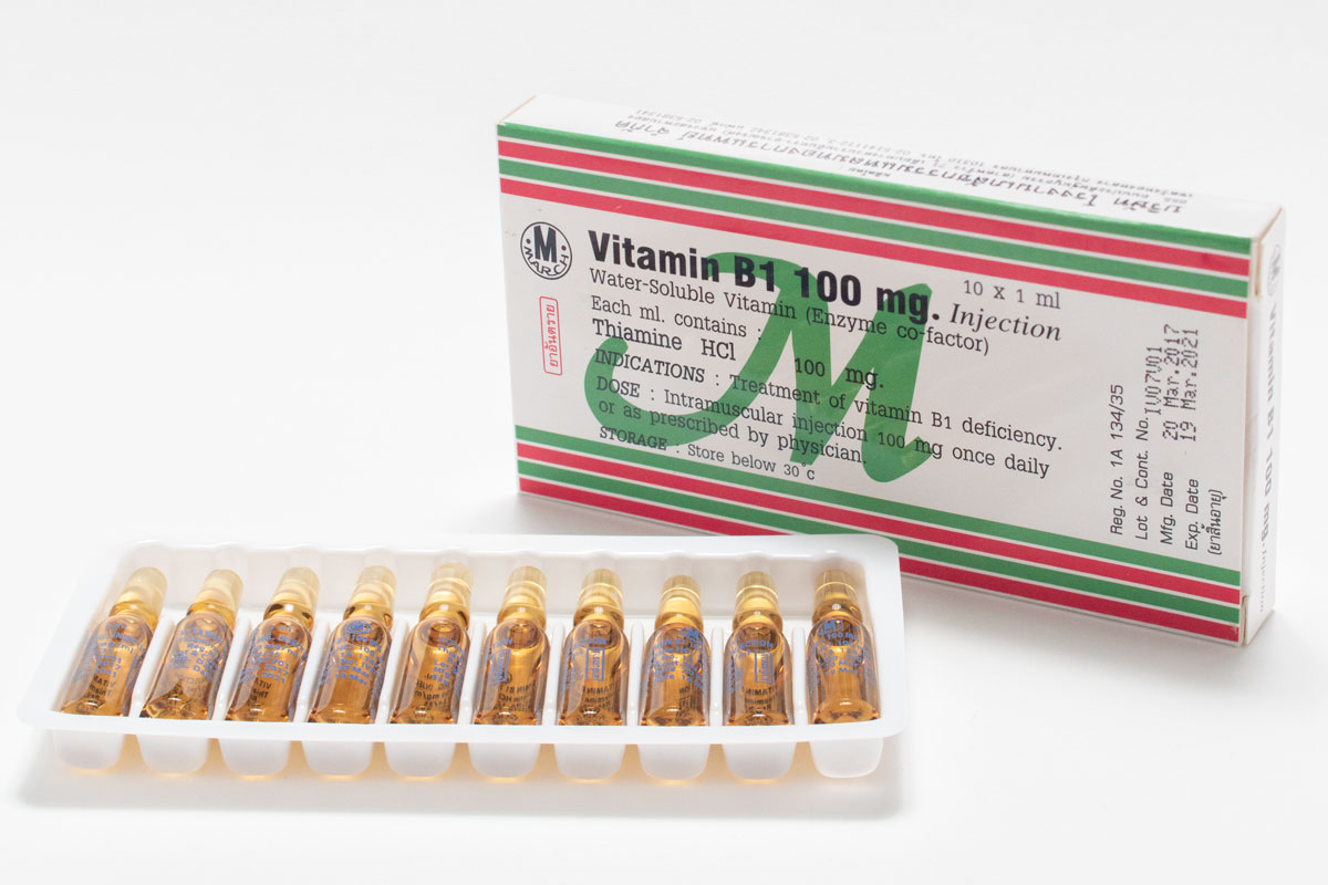 ビタミンB1注射液VITAMIN B1 100mg Injection 1ml 1箱10本入り