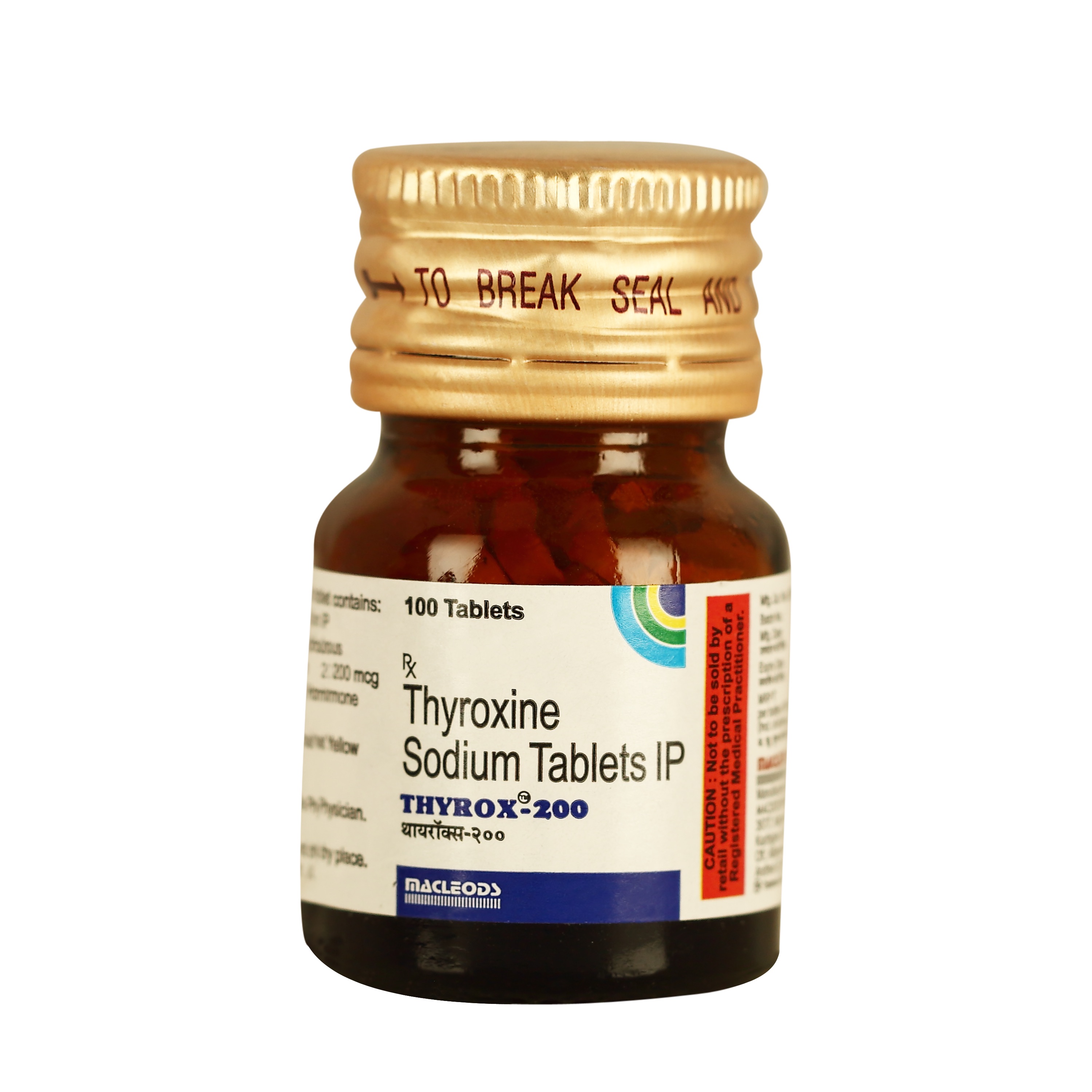チロクス Thyrox (チロキシンナトリウム) 200 mcg 100錠