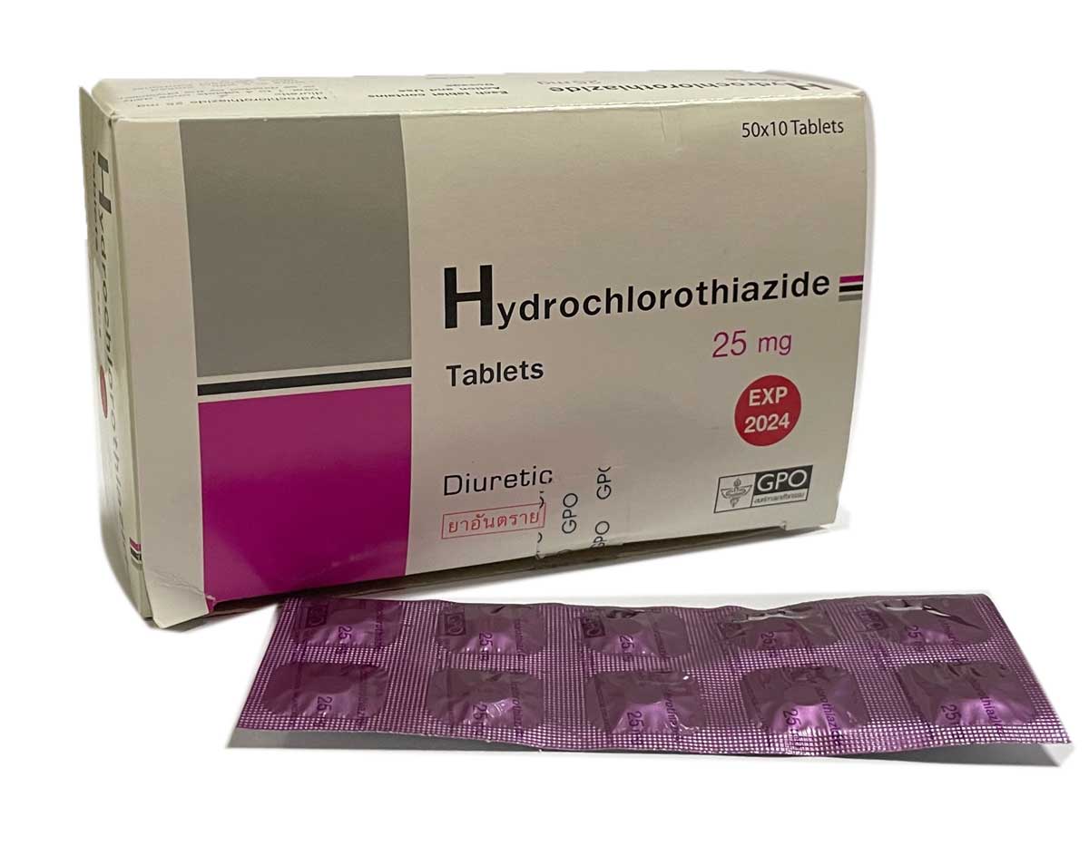 ヒドロクロロチアジド Hydrochlorothiazide 25mg 1シート10錠入り✖️20シート
