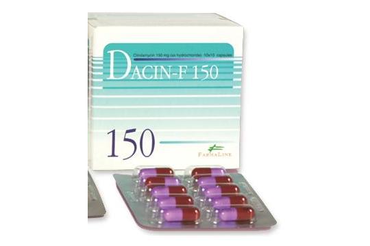 ダシン DACIN-F(クリンダマイシンClindamycin)150mg 1シート10カプセル入り