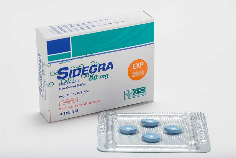 シデグラ SIDEGRA 50mg シルデナフィル錠 1箱4錠入り✖️5箱