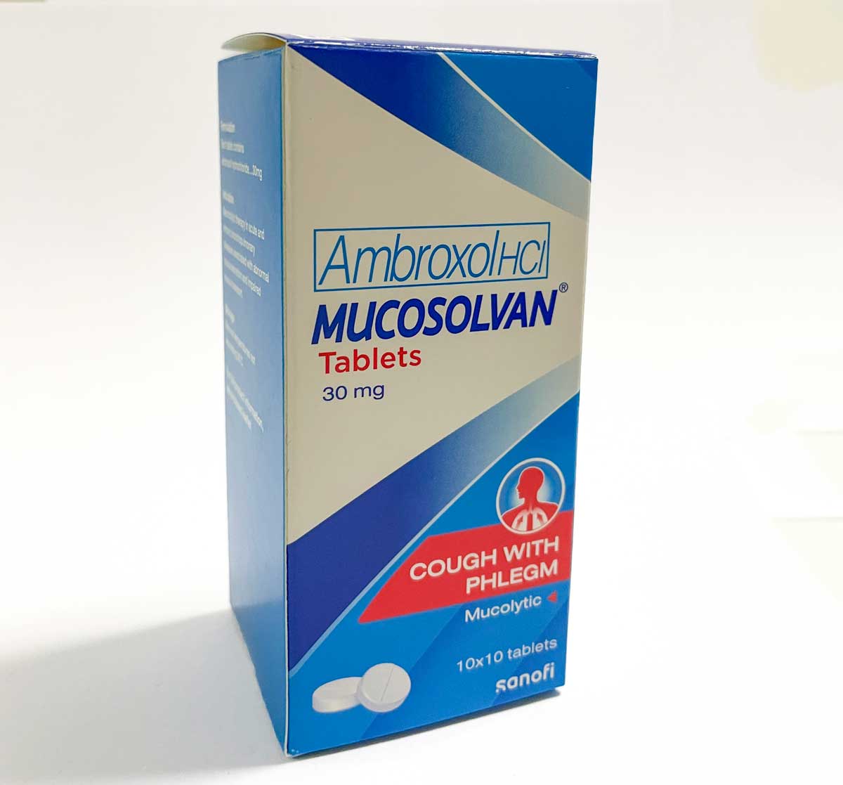 ムコソルバン MUCOSOLVAN(アンブロキソール塩酸塩 Ambroxol hydrochloride 30mg)10錠入り ✖️5シート