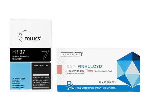 [FOLLICS]FR07ローション60ml1本＋SAP-フィナロイド1mg100錠1箱