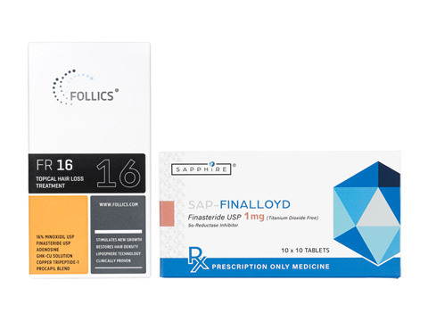[FOLLICS]FR16クリーム60ml1本＋SAP-フィナロイド1mg100錠1箱