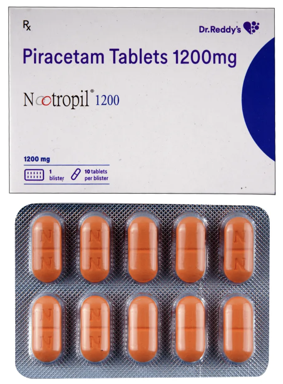 Nootropil (通称名ピラセタム) 1200mg 120錠  Dr. Reddy's社製
