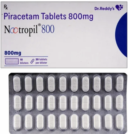 Nootropil (通称名ピラセタム)800mg 120錠  Dr. Reddy's社製