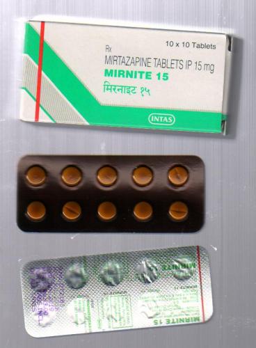 リフレックスジェネリック(Mirnite ) 15mg 100錠　成分ミルタザピン
